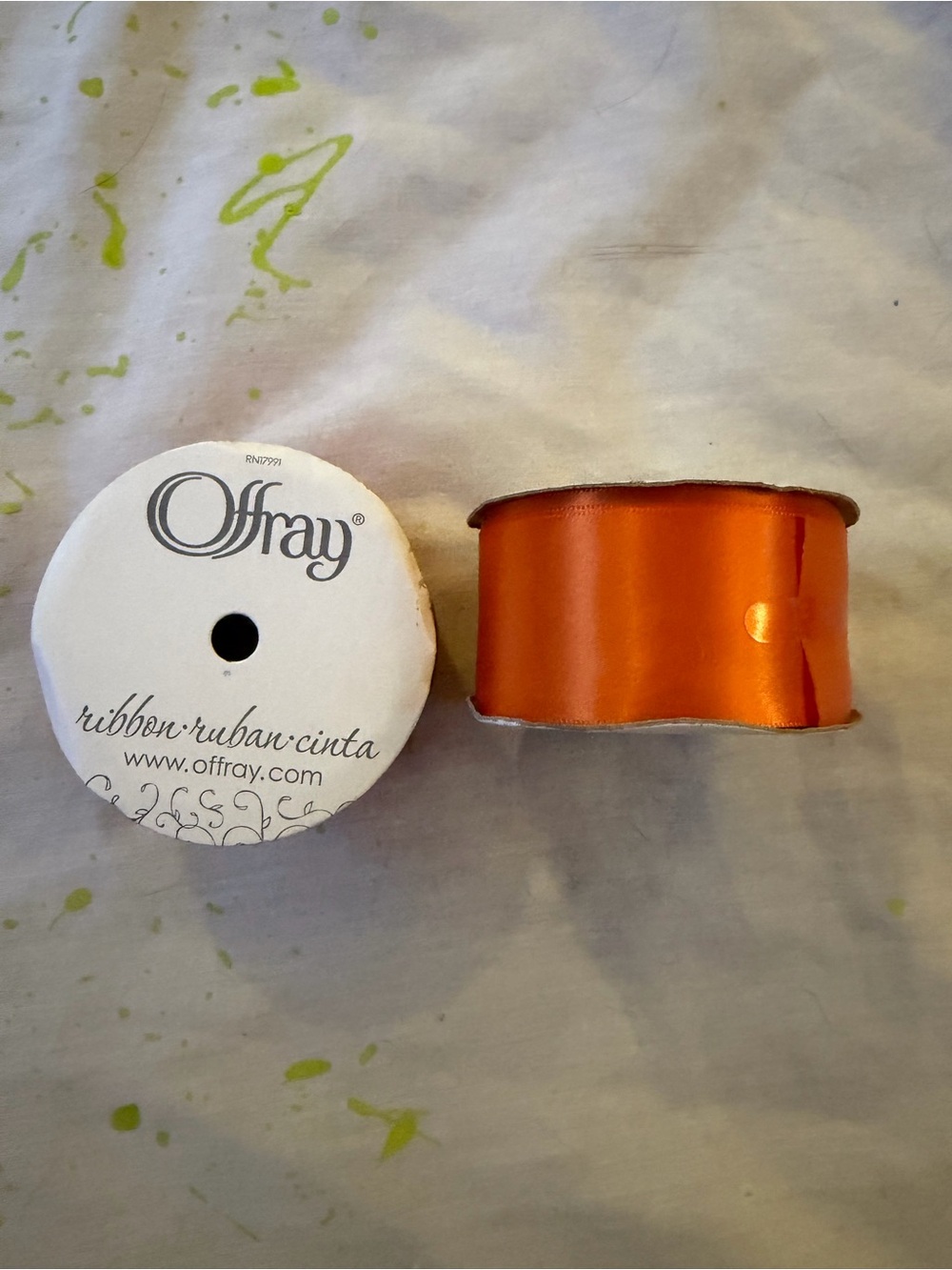 Orange Satin Ribbon - Premium Craft Ribbon